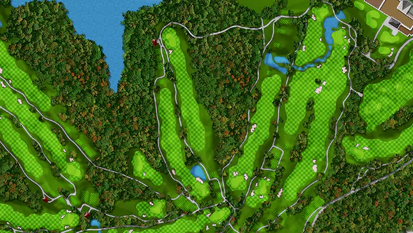 Golf course overview map